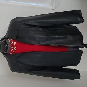 Style & Co. Genuine Leather Jacket